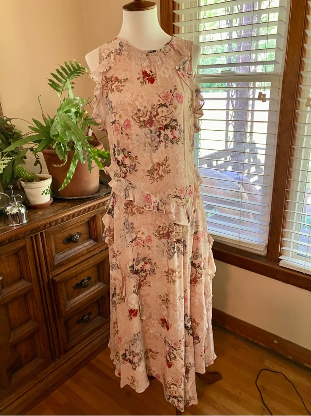Sundance Floral Sleeveless Dress Small